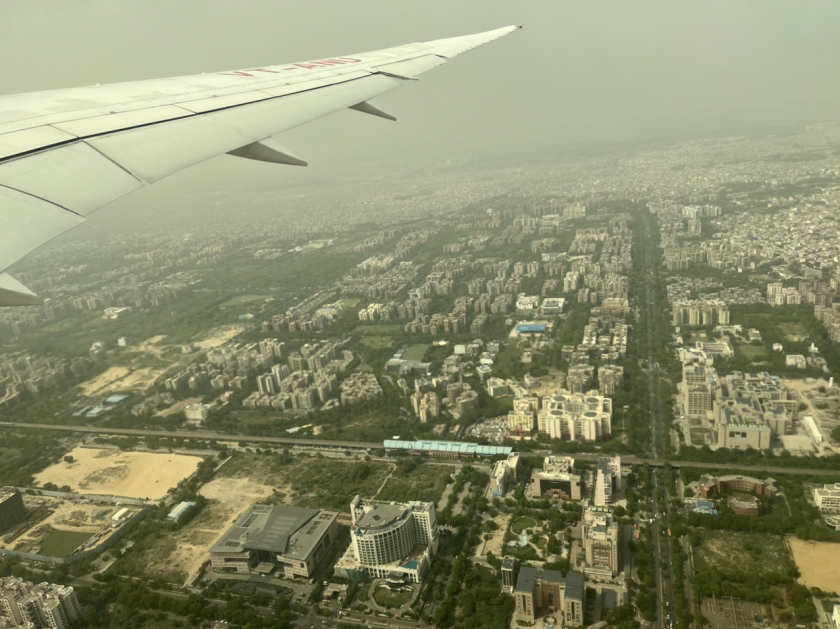 Thủ đô New Delhi nhìn từ trên cao (Ảnh: NVCC)