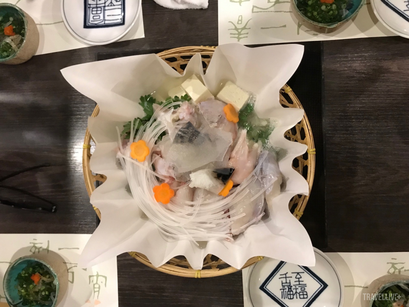Món chính của Fugu chính là Fugu-sashi.