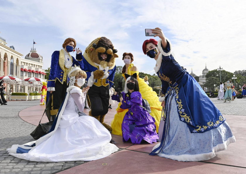 Chương trình Halloween đã được mở vào đầu tuần này tại Tokyo Disneyland. - Ảnh: Kyodo