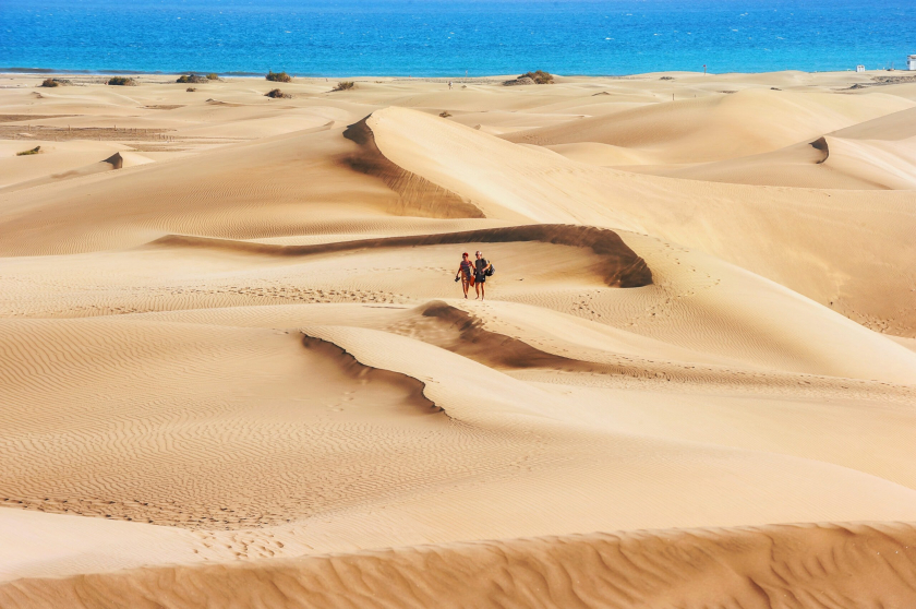 Những cồn cát tại Dunas de Maspalomas. (Ảnh: Internet)