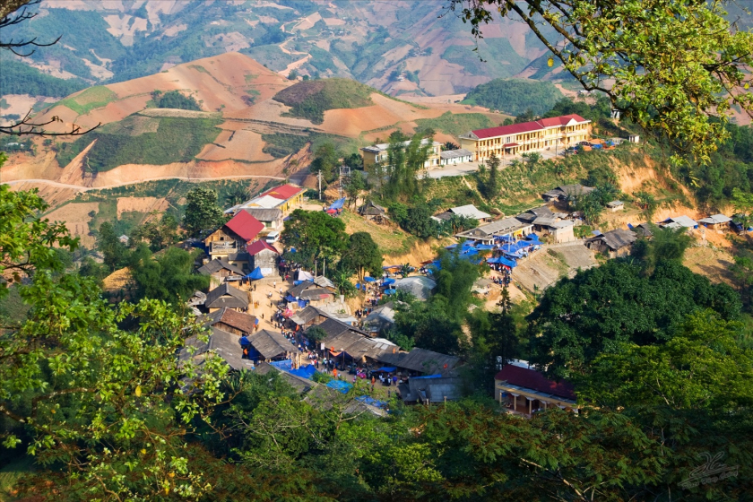 Xã Khâu Vai - nơi tổ chức Chợ tình Khâu vai hàng năm.