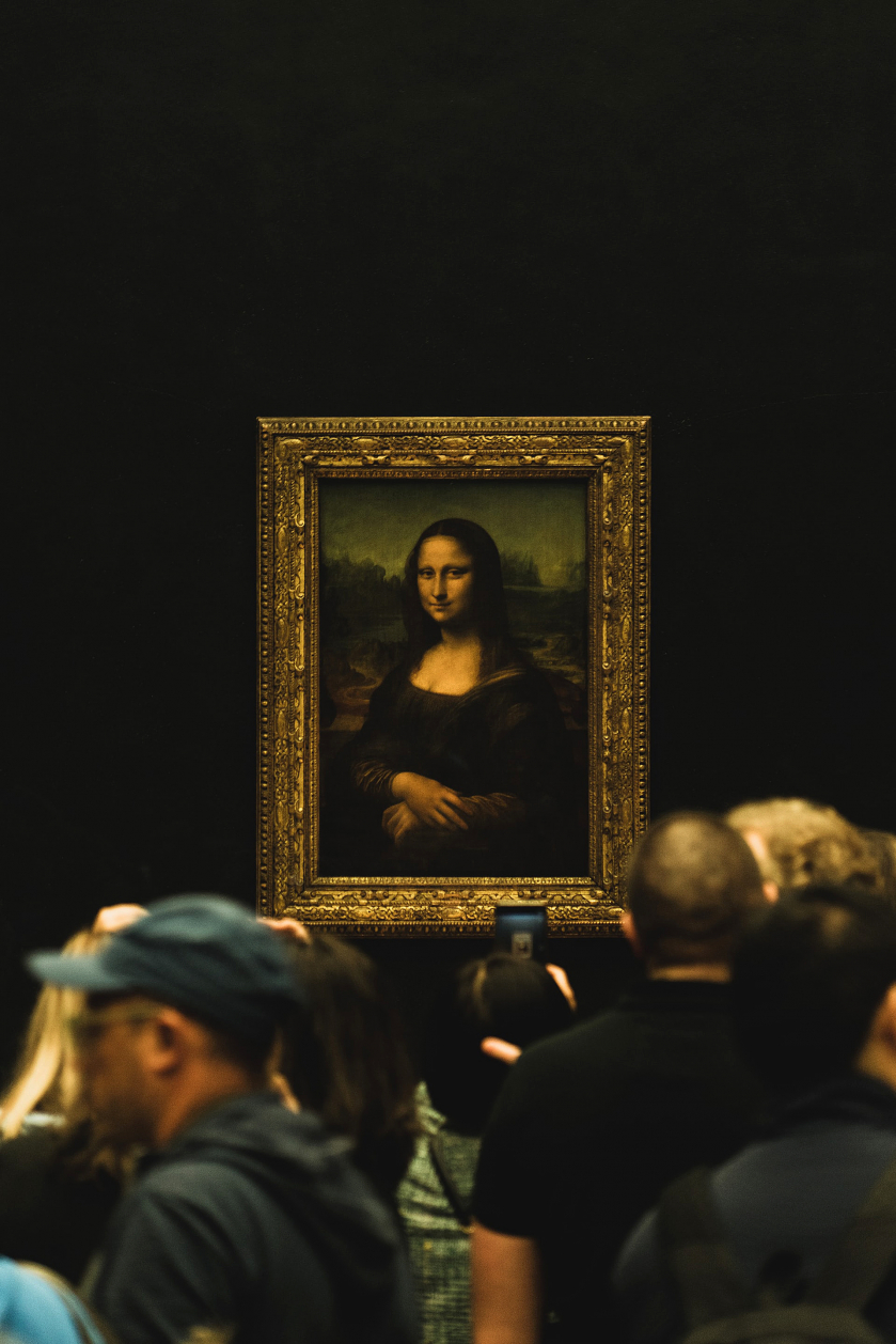 Bức hoạ Mona Lisa trong Bảo tàng Louvre - Ảnh: Federico Scarionati