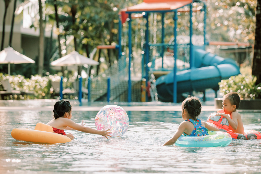 Hồ bơi Splash! rất phù hợp cho những gia đình có trẻ nhỏ.