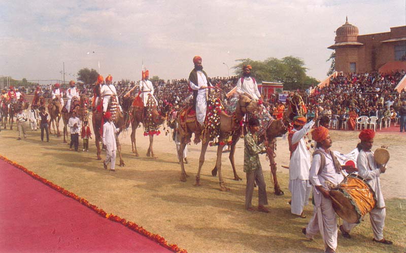 Một lễ rước lạc đà tại Hội chợ Pushkar (Ảnh: aapnorajasthan)