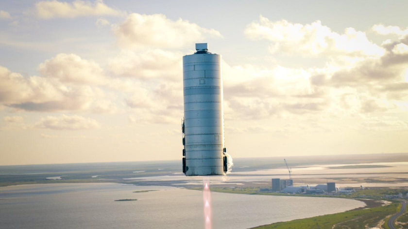 Nguyên mẫu tàu vũ trụ Starship, phương tiện đưa con người ra ngoài vũ trụ của SpaceX - Ảnh: Twitter Elon Musk