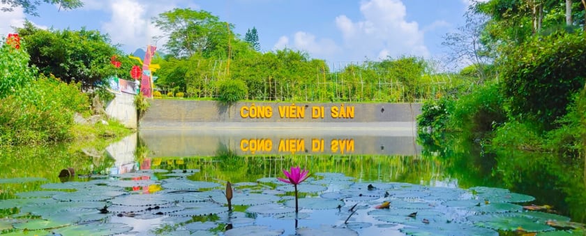 Một góc Công viên Di sản các nhà khoa học Việt Nam