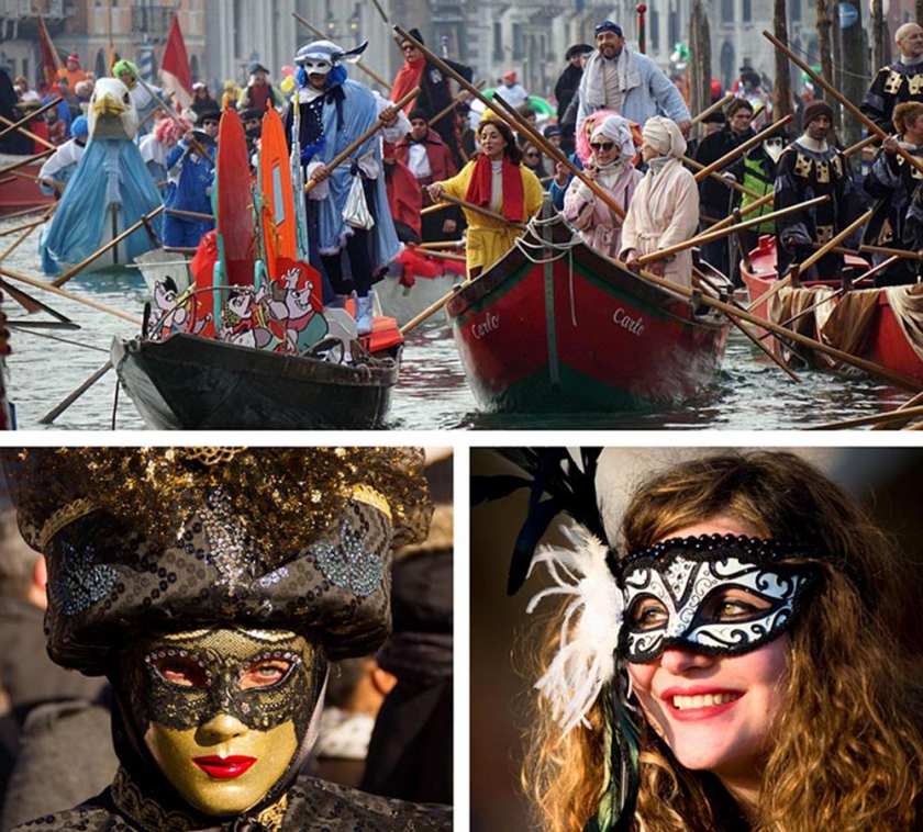 Dấu ấn chủ đạo làm nên bản chất của Venice Carnival được cho là các loại mặt nạ truyền thống Venice. (Ảnh: IANS)