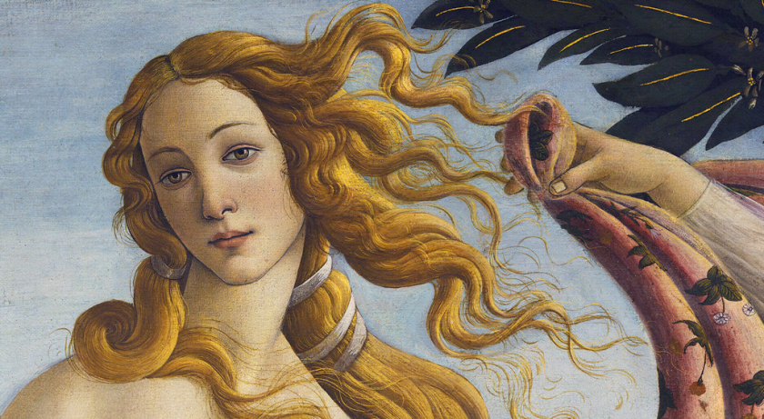 Thần Vệ nữ (được cho là hình ảnh Simonetta) trong tác phẩm The Birth of Venus