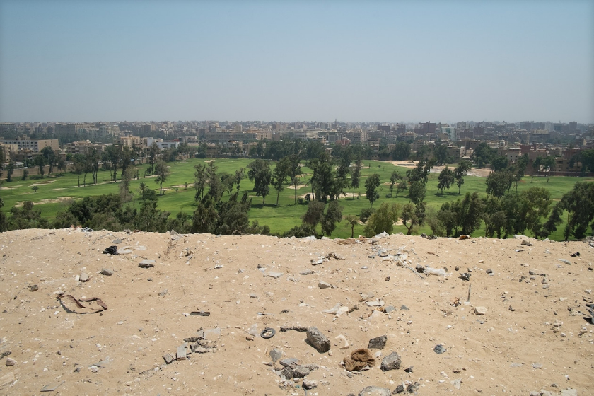 Đằng sau Đại Kim tự tháp Giza (Giza, Ai Cập)
