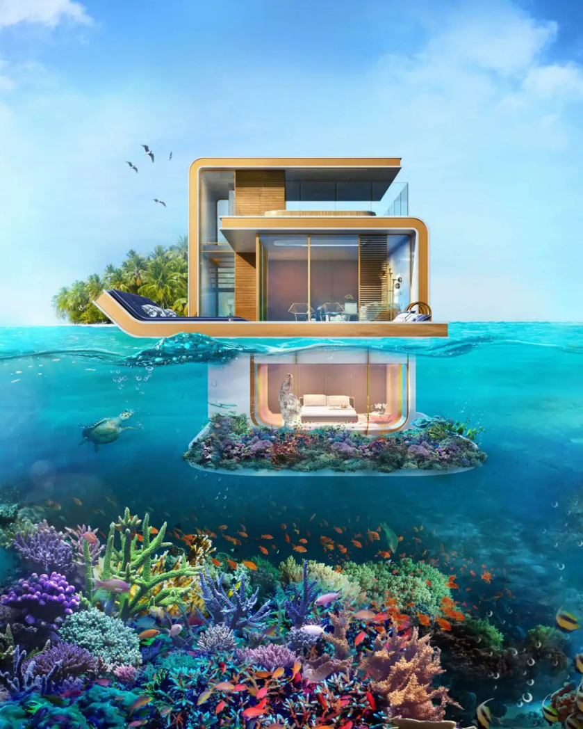 Thiết kế của một căn biệt thự Floating Seahorse.