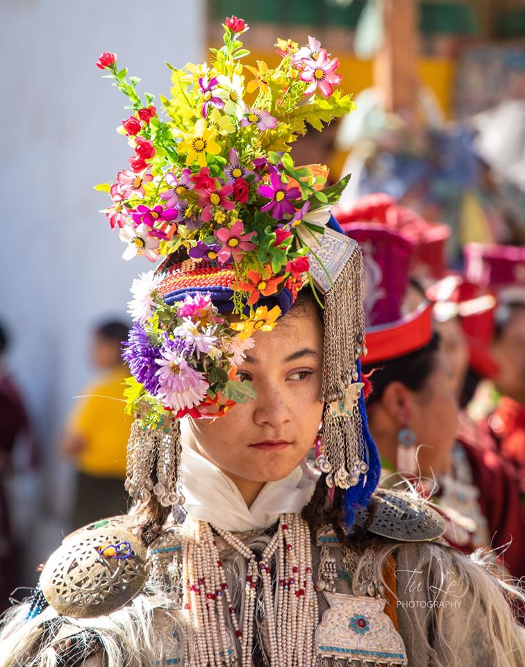 Một cô gái Ấn Độ trong lễ hội Ladakh 2019 (Ảnh: Lê Tú)