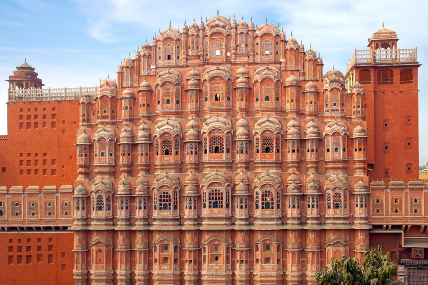 Hawa Mahal là công trình kiến trúc nổi tiếng nhất của thành phố Jaipur, bang Rajasthan, Ấn Độ