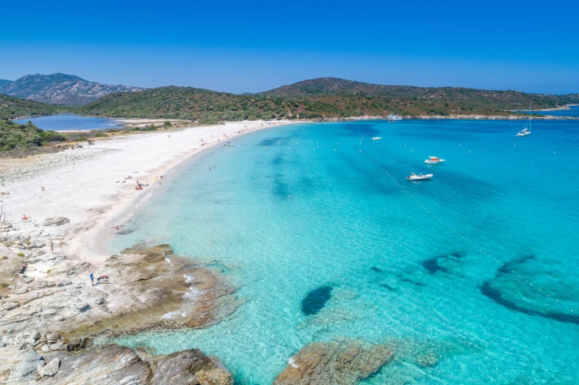 Saleccia là một trong những bãi biển biệt lập và đẹp nhất ở bờ biển phía bắc của Corsica