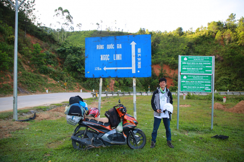 Travel blogger Nguyễn Thanh Tuấn đặt chân đến rừng quốc gia Ngọc Linh