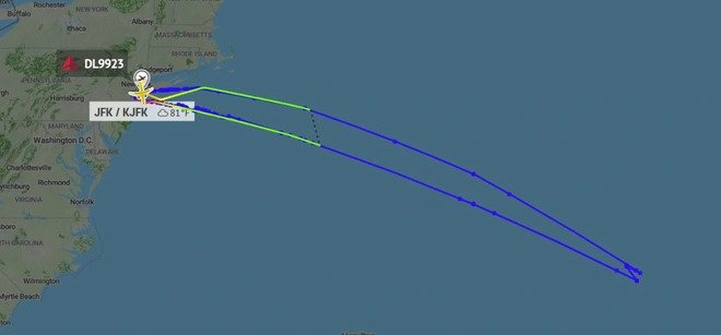 Máy bay của hãng Delta đã phải quay đầu giữa Đại Tây Dương do vấn đề nhiên liệu. Ảnh: View From The Wing