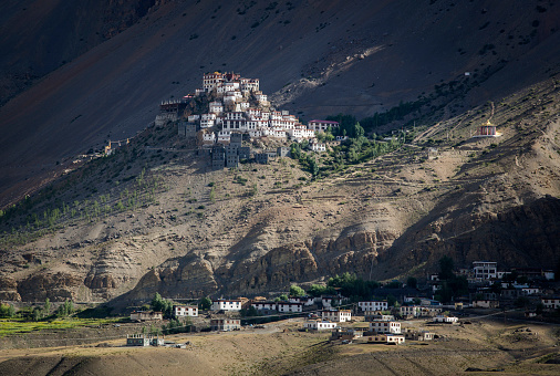 Quang cảnh Key Gompa, một tu viện Phật giáo Tây Tạng ở Himachal Pradesh, thuộc quận Lahaul và Spiti của Ấn Độ