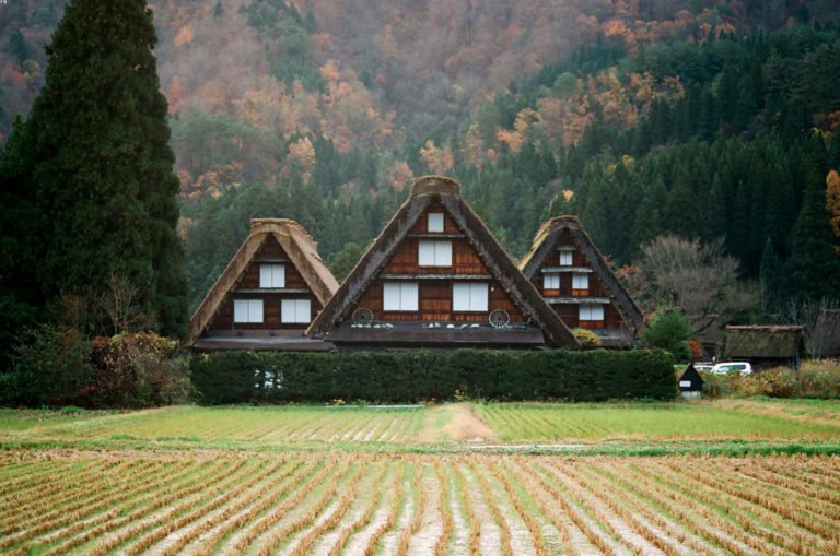 Làng Shirakawa-go nằm ở tỉnh Gifu thuộc miền Trung Nhật Bản, là một trong 2 ngôi làng cổ của Nhật Bản vẫn còn giữ lại được kiểu kiến trúc Gasshō-zukuri truyền thống được thể hiện qua các ngôi nhà cổ tại đây