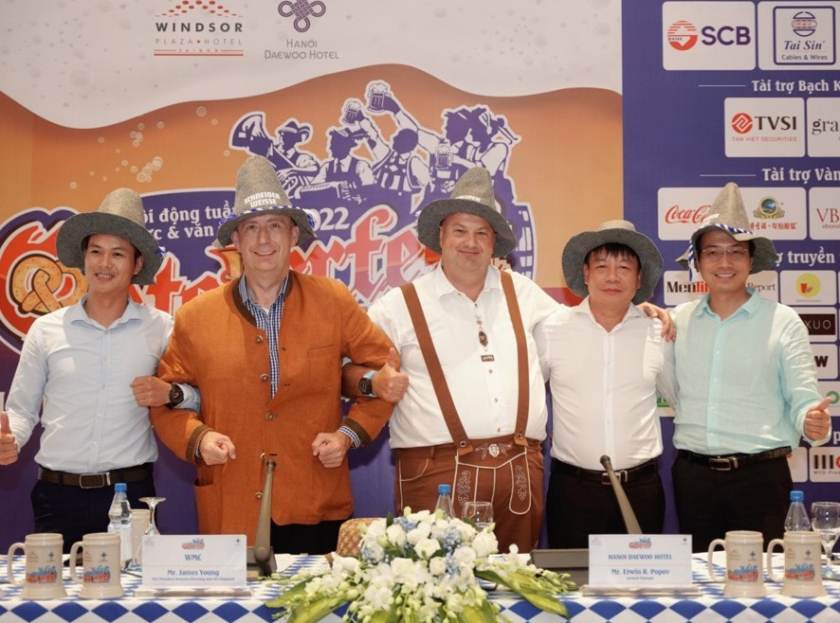 Họp báo công bố sự kiện Oktoberfest Vietnam 2022 tại khách sạn Hà Nội Daewoo