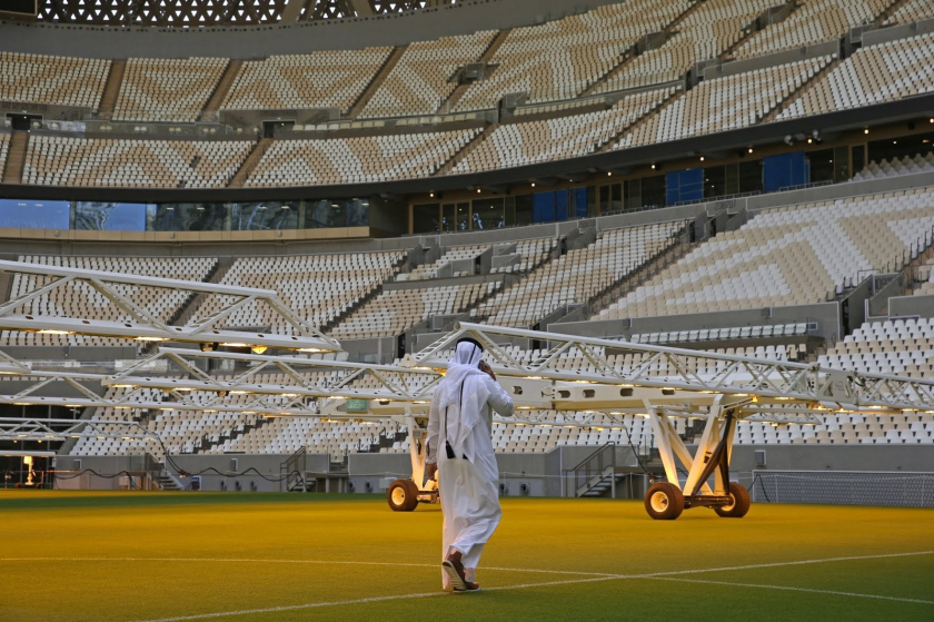 Sân vận động Lusail ở ngoại ô Doha có 80.000 chỗ ngồi sẽ diễn ra các trận bóng đá World Cup năm nay