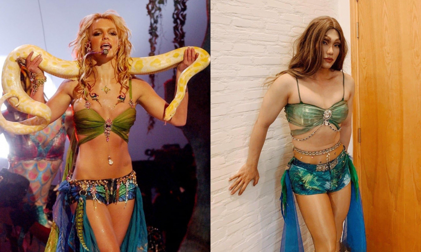 Giáp Lê Tú hóa trang dựa trên hình ảnh của nữ ca sĩ Britney Spears