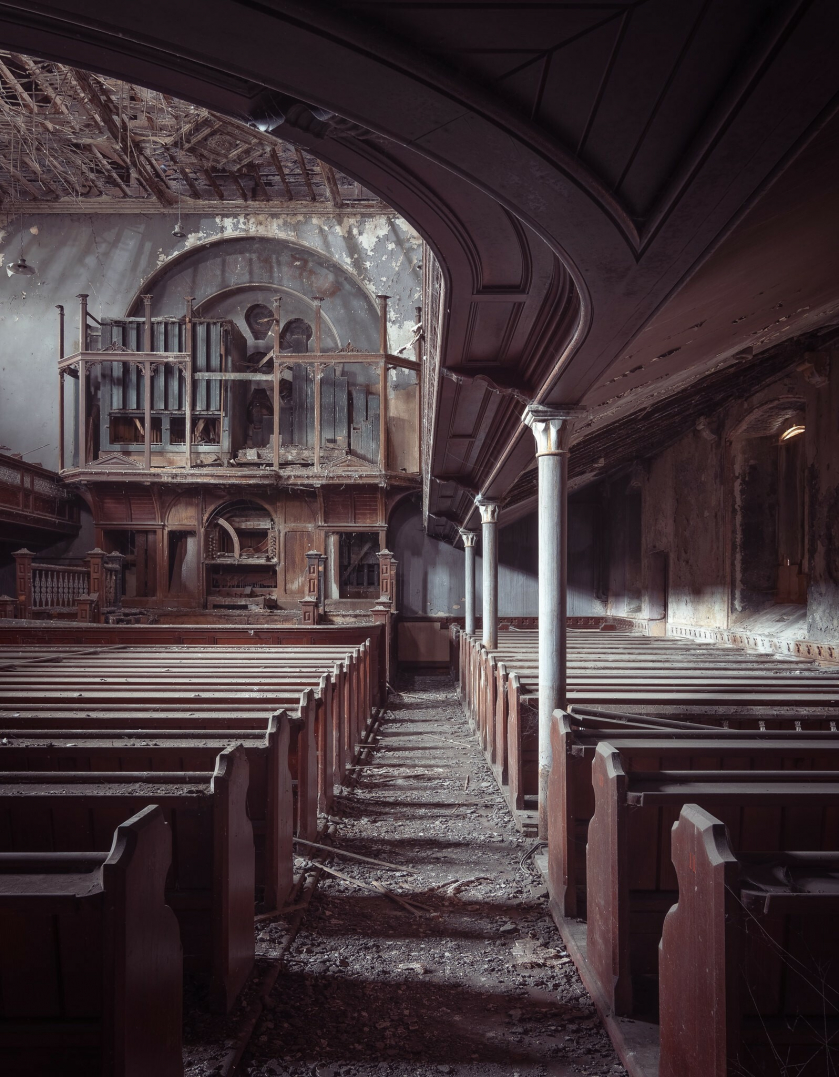 Hình ảnh Calfaria Baptist Chapel của tác giả Paul Harris. Đây là một nhà thờ vô chủ ở miền Nam Xứ Wales