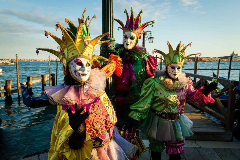 Người tham gia lễ hội Carnival Venice