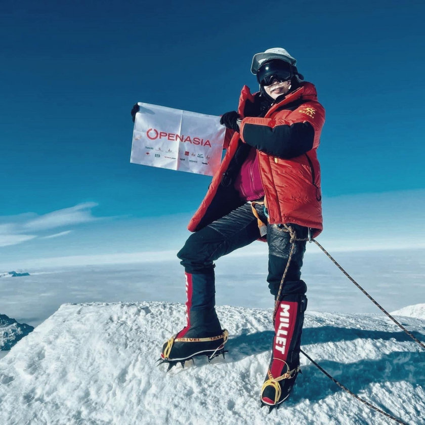 Thanh Nhã là người phụ nữ Việt đầu tiên leo lên đỉnh Everest - Ảnh: Seven Summit Treks