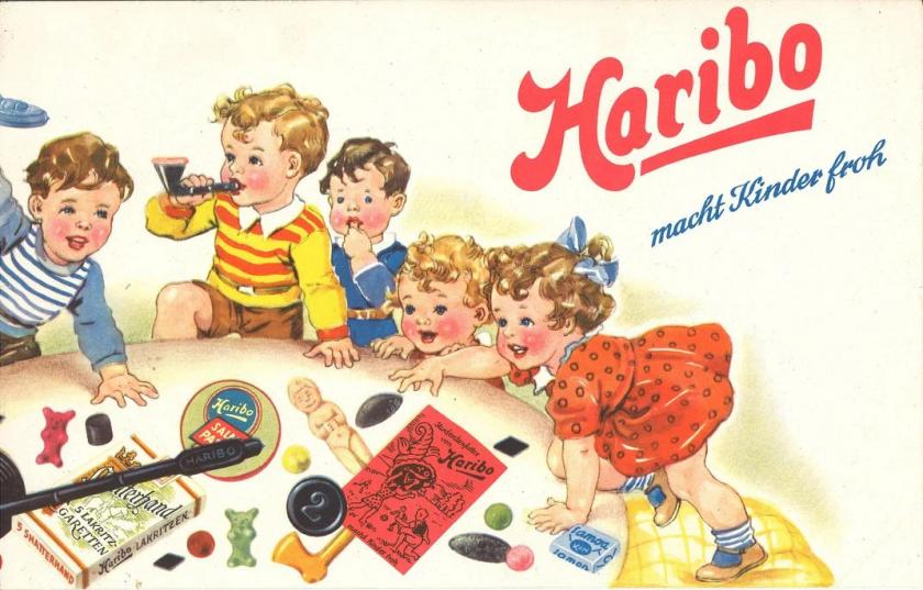 Bao bì đầu tiên của hãng kẹo Haribo.
