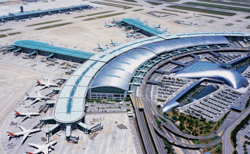 Sân bay quốc tế Incheon, Hàn Quốc là địa điểm quá cảnh lý tưởng.
