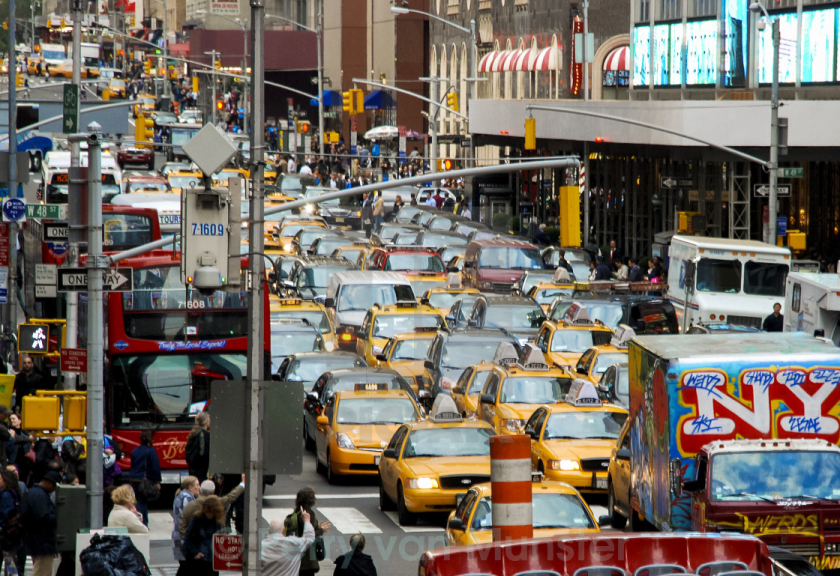 Kẹt xe và thiếu vắng vệ sinh công cộng là nỗi lo của du khách New York.