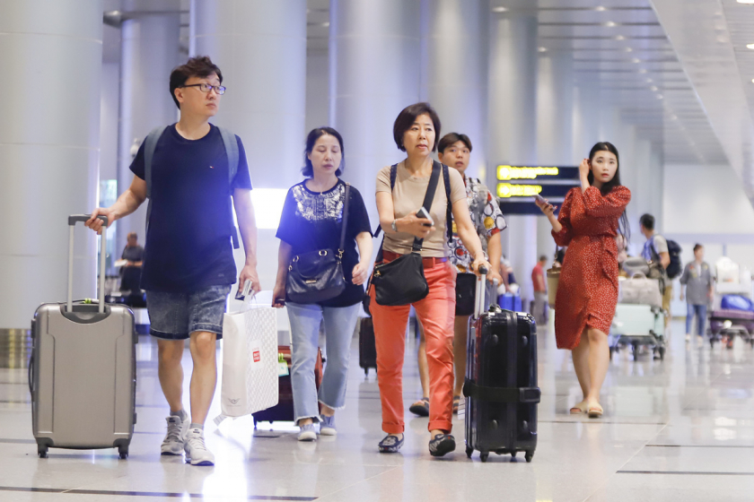 Số lượng du khách Hàn Quốc đến Việt Nam tăng cao.