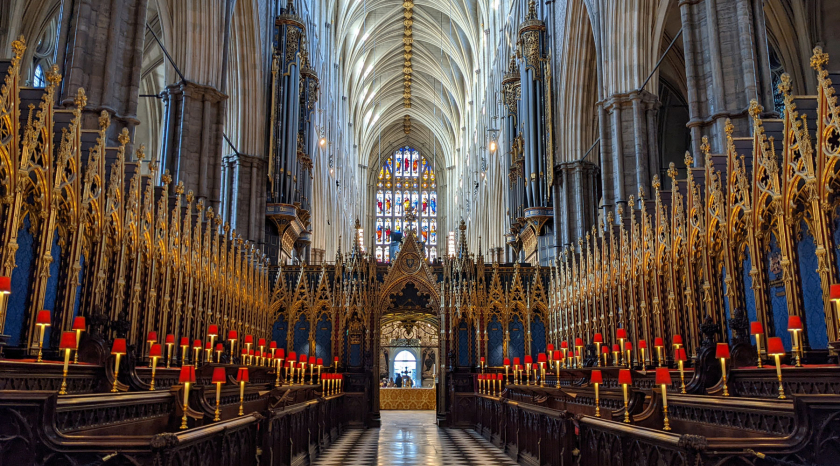 Tu viện Westminster có kiến trúc kiểu gothic đặc sắc.