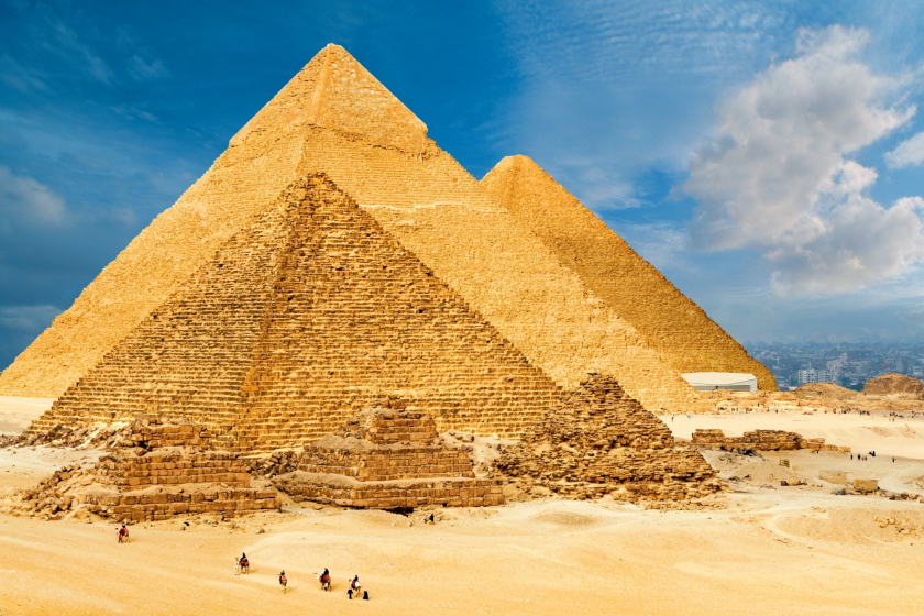 Quần thể Kim tự tháp Giza.