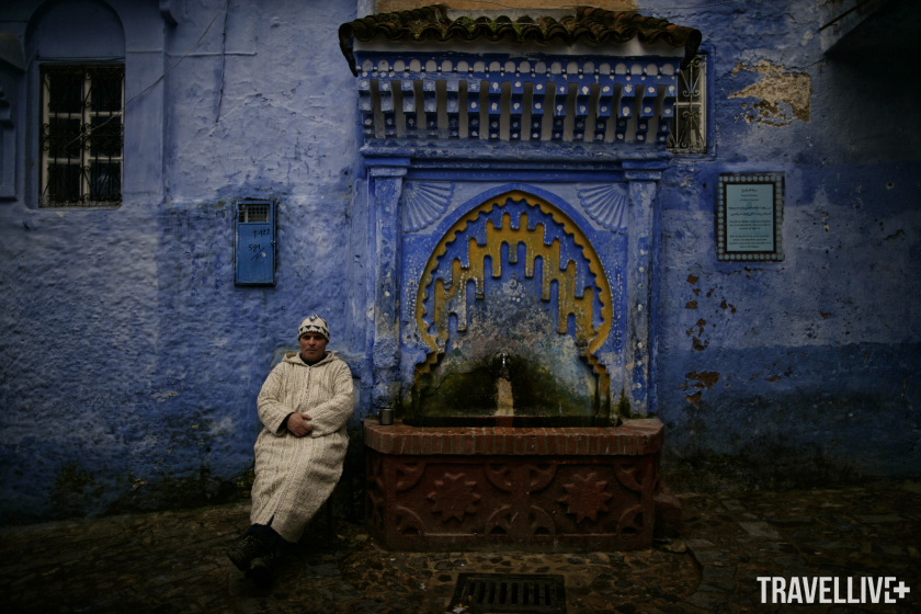 Chiếc giếng cổ ở Chefchaouen.