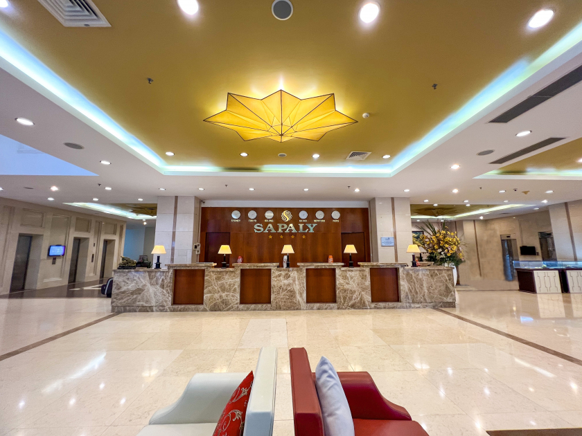 Sảnh chính của khách sạn Sapaly Lao Cai City Hotel.