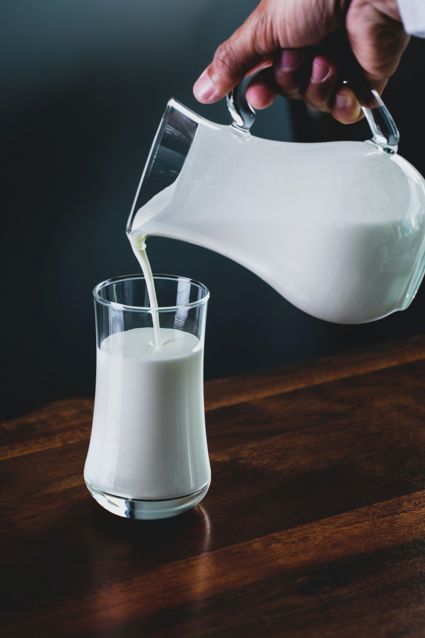 Sữa chính là một nguyên liệu không thể thiếu của món panna cotta.