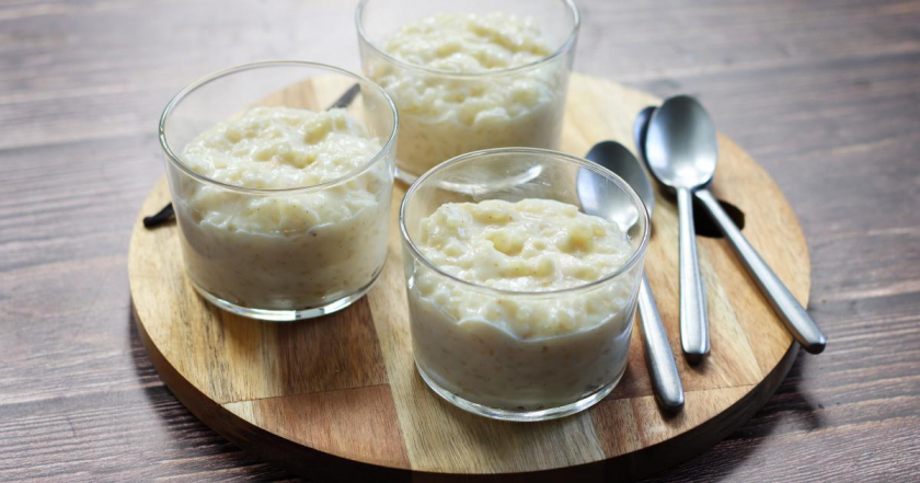 Món cơm pudding tại nước Pháp được nấu chín mềm với nhiều sữa, kem tươi.