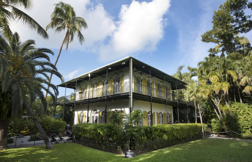 Ngôi nhà của nhà văn Ernest Hemingway tại Key West, Florida.