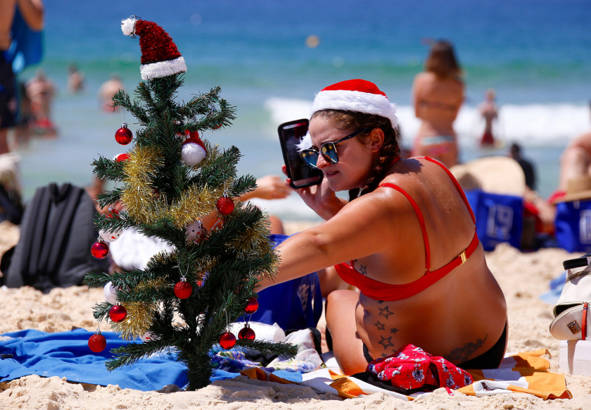 Thay vì đón Giáng sinh trong không khí mùa đông lạnh giá thì tại Úc, Giáng sinh lại rơi vào mùa hè