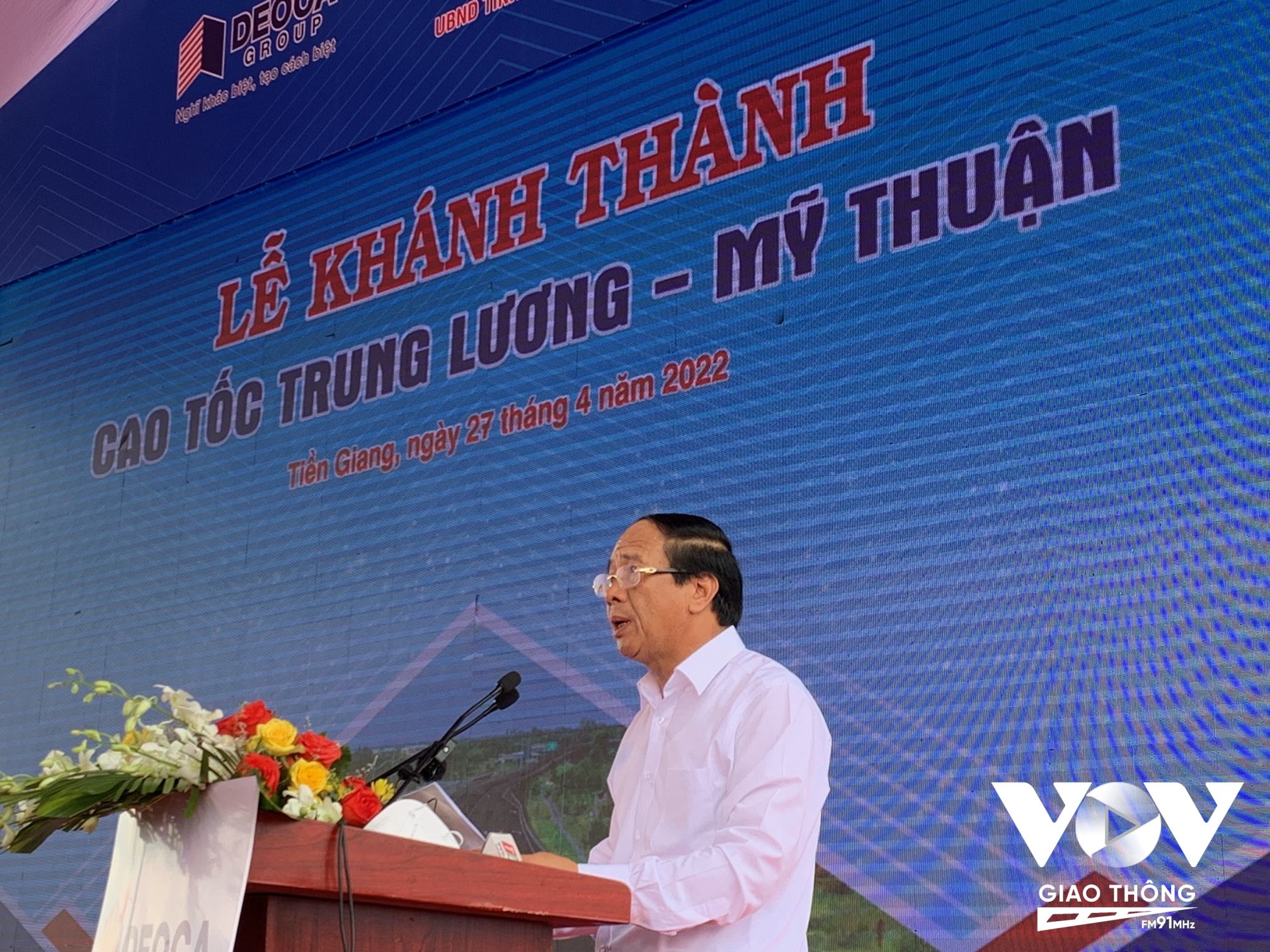 Phó thủ tướng Lê Văn Thành phát biểu tại Lễ khánh thành.