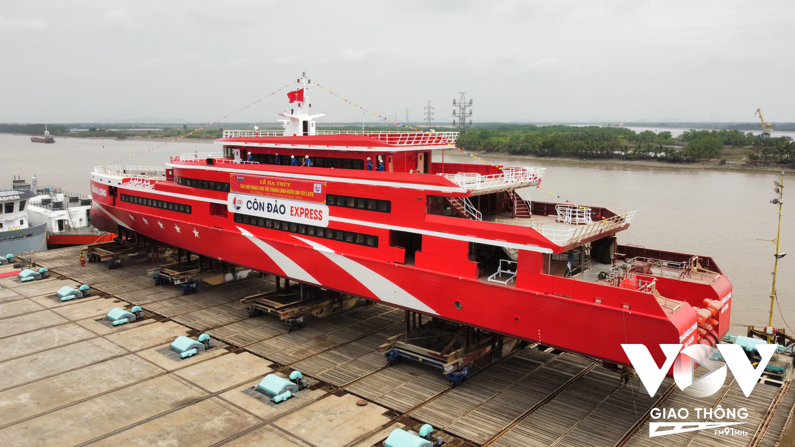 Dự kiến siêu tàu cao tốc Thăng Long sẽ có chuyến vận hành chở khách chính thức từ tháng 6/2022 trên hải trình Vũng Tàu – Côn Đảo
