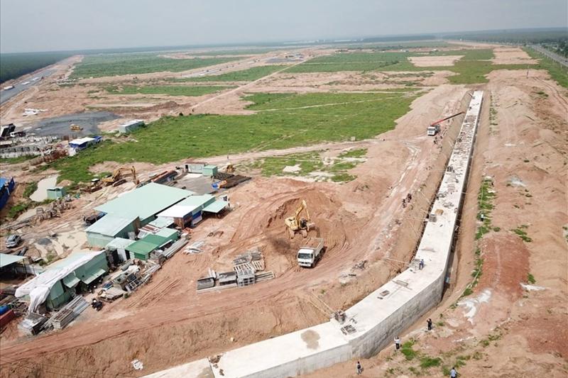 Công trường dự án sân bay Long Thành - Ảnh Vneconomy