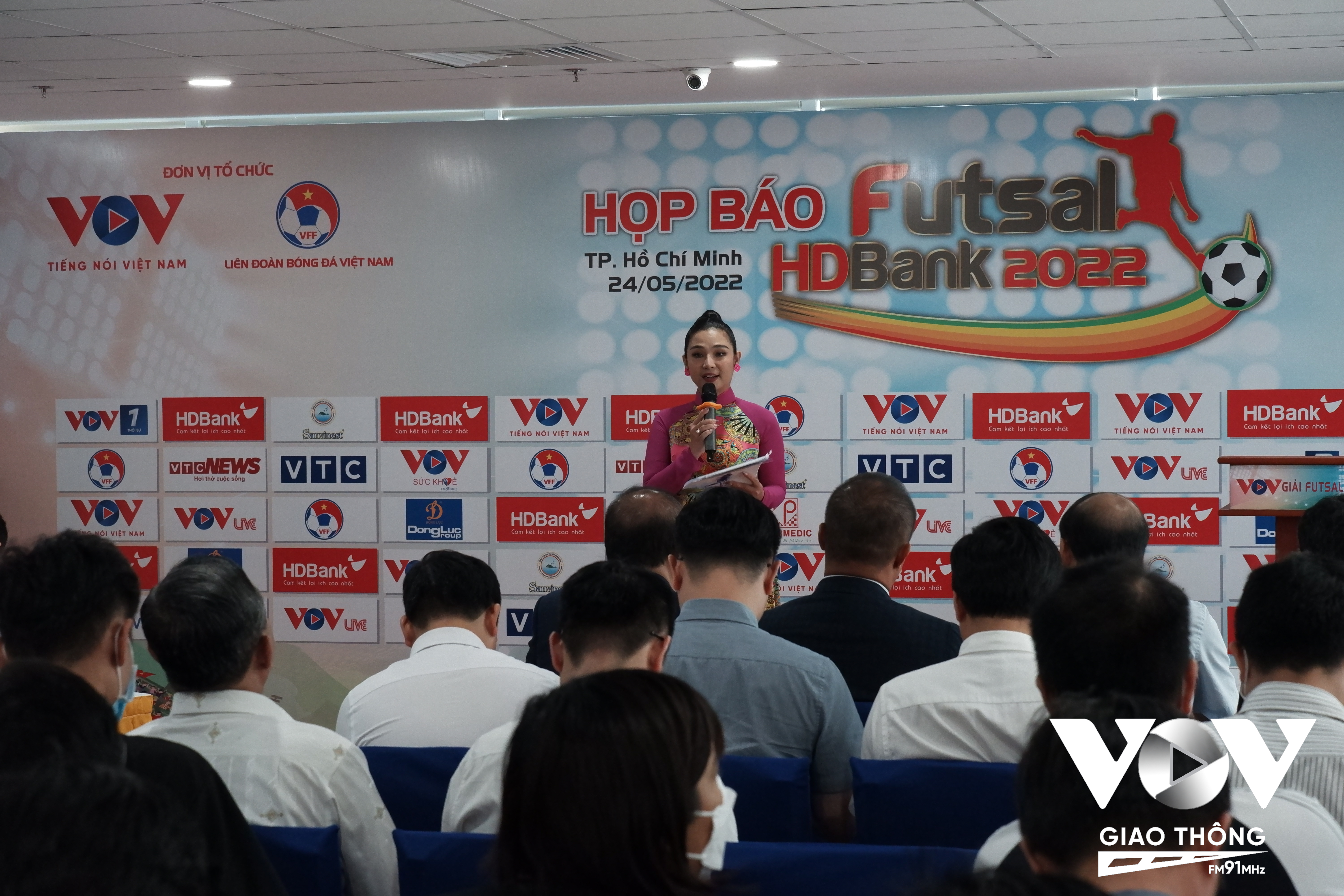 Lễ công bố Giải Futsal HDBank Vô địch Quốc gia và Cúp Quốc gia 2022 tổ chức tại Tòa nhà Đài Tiếng nói Việt Nam.