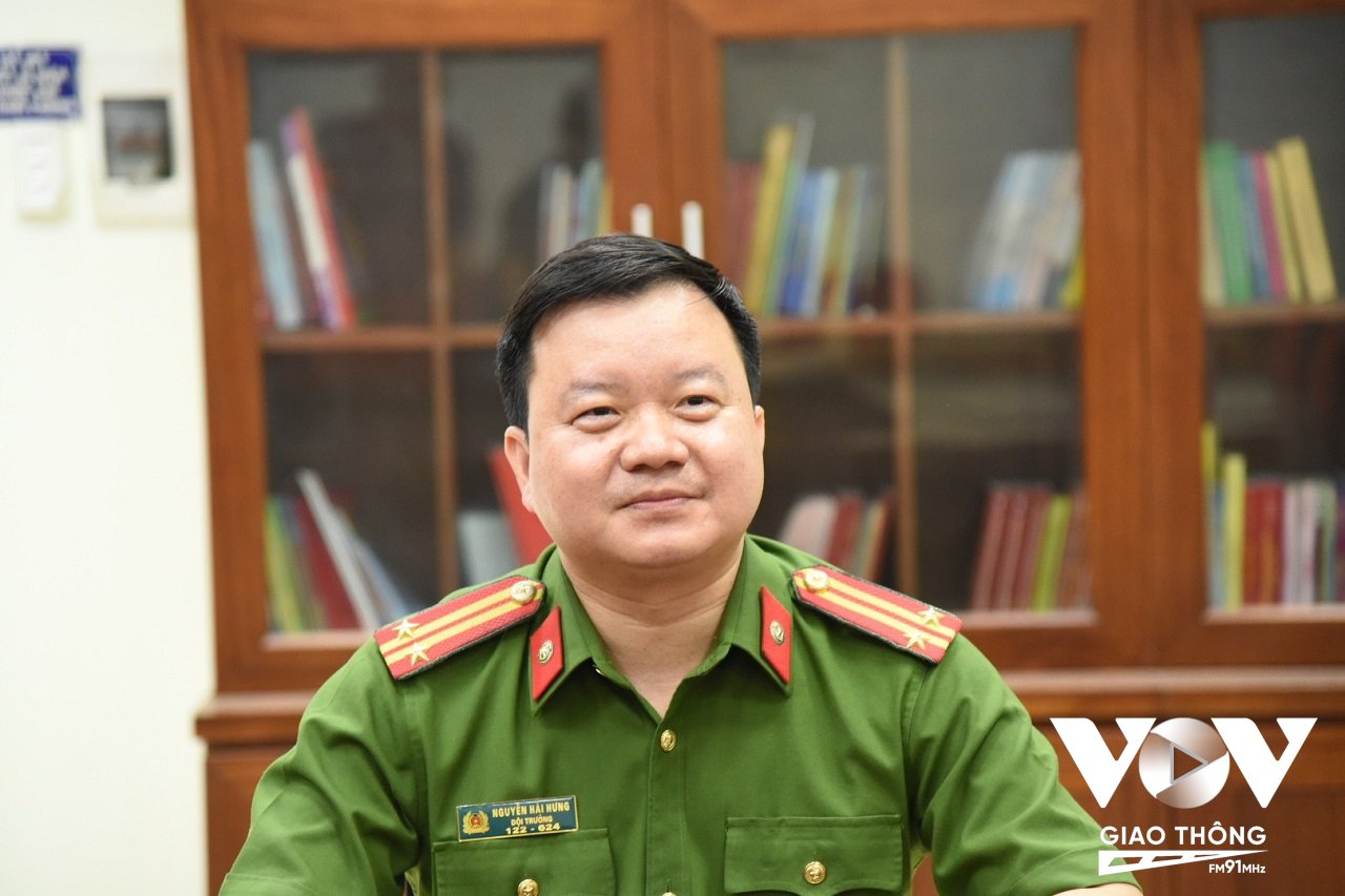 Trung tá Nguyễn Hải Hưng - Đội trưởng Đội Cảnh sát PCCC&CNCH Công an quận Hai Bà Trưng (Hà Nội)