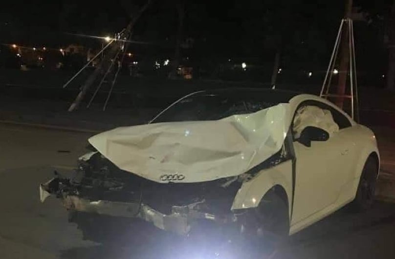 Chiếc ô tô trong vụ tai nạn