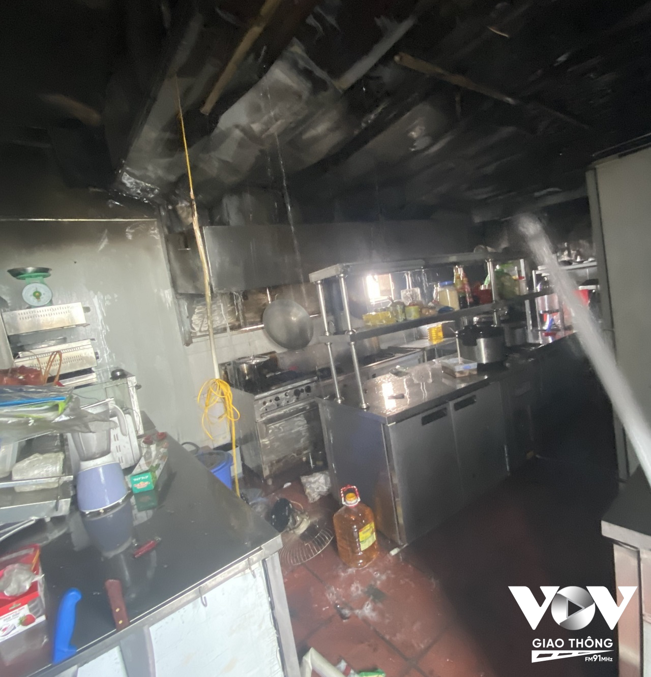 Vụ cháy xảy ra tại khu vực bếp tầng 10 của khách sạn