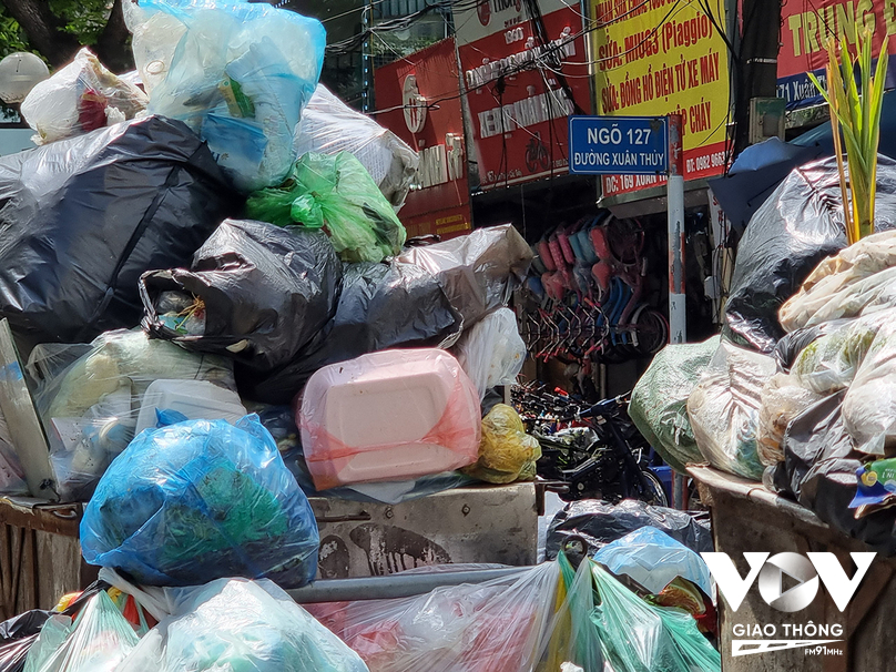 Đây chủ yếu là rác sinh hoạt của người dân trong khu vực, tích tụ lâu ngày gây mất vệ sinh môi trường.