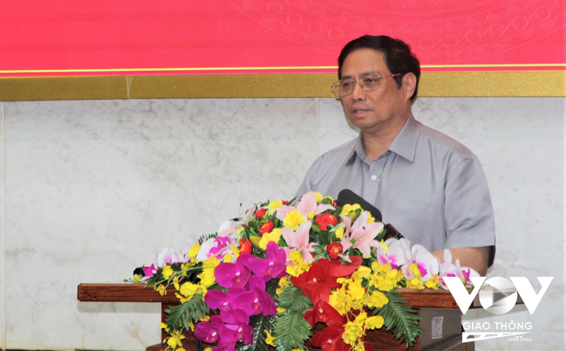 Thủ tướng Chính phủ Phạm Minh Chính phát biểu tại buổi làm việc