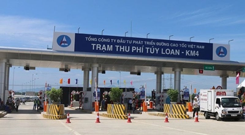 Trạm thu phí Túy Loan trên cao tốc Đà Nẵng - Quảng Ngãi. Ảnh: VEC.