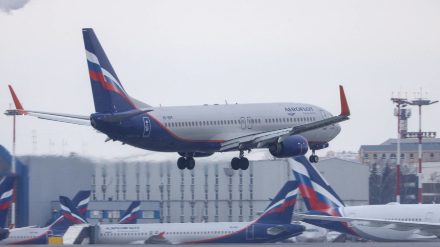 Một máy bay của hãng hàng không Nga Aeroflot tại sân bay quốc tế Sheremetyevo, Nga. Ảnh: Reuters